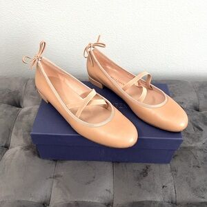 BRAND NEW Stuart Weitzman ballet flats in Nude!! GREAT DEAL AND NEVER WORN!!!